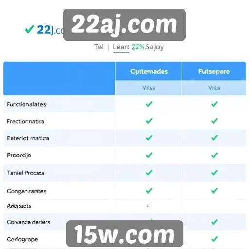 Comparação de 22aj.com com concorrentes no mercado